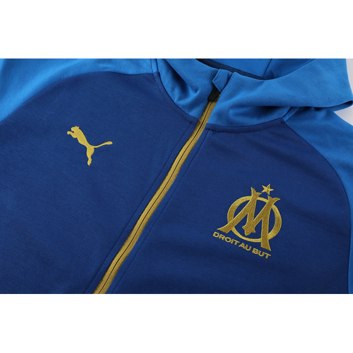 Chandal con Capucha del Olympique Marsella 23-24 Azul - Haga un click en la imagen para cerrar